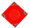 Rojo Teñido con Cera Carácter de Fortuna Cuadrado en Blanco Parejas de Año Nuevo Caligrafía Hecha a Mano Parejas de Año Nuevo Cuadrado Carácter de Fortuna Pegatinas para Puerta