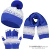 Moda Coreana de Invierno 2025 Gorro de Lana Tejido para Mujer, Gorro Cálido, Bufanda, Guantes, Conjunto de Tres Piezas, Gorro con Protección para las Orejas