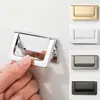 Sem Furos Moderno Simples Invisível Alça Escura para Porta de Armário Gaveta Guarda-roupa Anel de Puxar