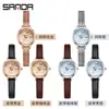 Relógio Feminino Sanda Hot 3D Tridimensional Simples à Prova d'Água Quartzo Alto Nível Versátil Casual Relógio para Estudante Feminina