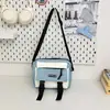 Bolsa Transversal Unissex Inspirada em Workwear Japonês para Estudantes, Leve e Moderna, Bolsa Casual para Celular