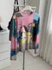 Camiseta Protectora Solar Ligera y Transpirable con Tinte de Caballo para Mujer, Estilo de Nicho de Verano, Top Versátil Coreano de Cuello Redondo y Manga Larga