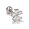 20g haste de aço inoxidável piercing orelha studs cobre zircônio micro-incrustado dormir pick-free orelha osso unhas estilo europeu e americano brincos atacado