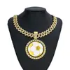 Nuevo Colgante de Fútbol Estilo Europeo y Americano Conmemorativo del Mundial 62mm con Goteo de Aceite, Collar con Diseño Minimalista Giratorio Venta al por Mayor