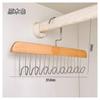 Dormitorio de internado gancho de madera maciza tendedero de olas colgador de camisola de madera artefacto de almacenamiento multifuncional para ropa interior y chalecos