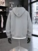 Sudadera con Capucha y Cremallera Grande Colorblock para Hombre y Mujer Diseño Otoñal Corte Ajustado Favorecedora Cremallera de Diente Gigante de Colores Chaqueta