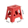 Banqueta dobrável de plástico espessado, banqueta baixa portátil para adultos em casa, resistente e durável para sala de estar e banheiro, banqueta para trocar de sapatos