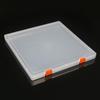 Caixa de Plástico Transparente Quadrada Ampliada Caixa de Armazenamento de Documentos de Mesa PP Caixa de Embalagem para Adesivo Nail Art Equipamento de Pesca