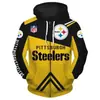 Sudadera con capucha y cremallera deportiva para hombre de exportación transfronteriza, temática de fútbol americano de la NFL, sudadera con capucha multicolor