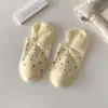 Calcetines Ligeros de Lunares para Mujer de Verano, Lindos Calcetines Invisibles Bajos de Estilo Japonés, Calcetines Tipo Barco de Algodón Transpirables Absorbentes de Sudor