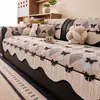 Almofada de sofá em chenille, adequada para todas as estações, capa de sofá de alta qualidade estilo francês, resistente ao desgaste, resistente a arranhões de gato, almofada de assento de sofá antiderrapante