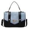 Bolso Bandolera Retro de Retazos de Moda para Mujer, Nuevo Estilo Primavera 2026, Bolso de Mano para Viaje Color-Blocking, Bolso de Hombro y Cruzado