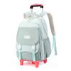 Mochila Escolar con Ruedas para Niños de Pez Natural para Estudiantes de Primaria Grado 3-6 Niñas de Secundaria Mochila de Doble Uso