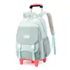 Mochila Escolar con Ruedas para Niños de Pez Natural para Estudiantes de Primaria Grado 3-6 Niñas de Secundaria Mochila de Doble Uso