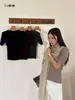 8.3 Lançamento INSS Outono Novos Produtos 100% Lã Simples para o Dia a Dia Versátil Blusa de Tricô para Mulheres 88619