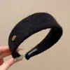 Diadema retro de corona alta para mujer, simple y elegante, diadema de ala ancha que no estrangula el cabello, accesorio para el cabello de moda estilo coreano