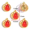 Estilo Chinês Festivo Fechadura Ruyi com Incrustação de Jade Sintético Bolsa da Sorte Amendoim Pingente Pulseira DIY Chaveiro Amendoim W672