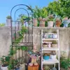 Espaldera para Rosas Trepadoras Plantación de Clematis Valla de Jardín Soporte para Flores de Exterior Poste de Soporte Hierro Forjado Plantas Trepan
