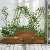 Folhas de Rattan Artificiais, Folhas de Planta Verde Artificiais, Folhas de Jiboia, Folhas de Uva, Decorações de Plantas Verdes Artificiais em Vasos, Folhas Artificiais
