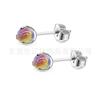 Jiang Ti F136 Titanium Parafuso de Orelha Três Garras Bola Zircônia Contas Grau de Implante Liga de Titânio G23 Joia para Perfurar Corpo Humano Hélice de Orelha