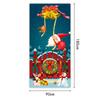 Camino de mesa de lino con diseño de dibujos animados de Papá Noel, Mantel para mesa de centro, Mantel decorativo para mesa de comedor, Venta al por mayor para mesa de sala de estar en Navidad