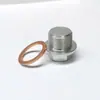 Rosca M24x1.5mm Comprimento da rosca 14mm Bujão de dreno do cárter do motor do carro Com arruela de cobre