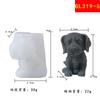 Molde de Silicona con Forma de Perro Lindo de Dibujos Animados para Velas de Aromaterapia DIY, Yeso, Decoración del Hogar, Molde Hecho a Mano