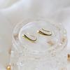 Pendientes de botón para mujer, elegantes, con personalidad, sencillos, para dormir, viento frío, de Internet, para celebridades, de plata de ley, con forma de gota, con gancho para la oreja.