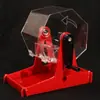Máquina de loteria manual, máquina de sorteio de bolinhas pequenas de 2,7 cm, adereço, máquina de loteria de bolinhas de pingue-pongue
