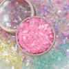 Agite o som Rede Social nova metálico irregular fragmentos de vidro nail art patch espelhado DIY preenchimento decoração atacado
