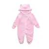 Kids Tales Amazon en Otoño/Invierno Bebé Coral Fleece Oso Mameluco Bolsa Bolso Pies Grueso Liebre Ropa