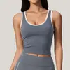 Amazon Europa Transfronterizo Bloque de Color Ajustado Chaleco Deportivo Ropa de Yoga Fitness Running Ciclismo Top sin Mangas para Mujer