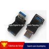 Adaptador USB 3.0 macho para fêmea em ângulo de 90 graus Cabo de extensão em cotovelo Adaptador