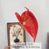 Flor Antúrio Vermelho Artificial Eva 3D Antúrio Vermelho com Textura Realista, Antúrio Branco, Lírio da Paz, Flor Artificial para Decoração de Casa e Adereços de Casamento