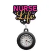 Lindo Dibujo Animado Brillante Elástico Pinza para Insignia de Enfermera Doctor Reloj de Bolsillo de Hospital Reloj de Pecho Pinza Telescópica Reloj para Colgar