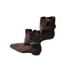 Botas Western Cowboy de Couro Genuíno Estilo Francês Design de Nicho Botas Curtas Camurça Estilo Coreano Moda Outono/Inverno para Mulheres
