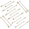 Cadena de extensión para collar y pulsera con cierre de hebilla de langosta de oro de 14/18 quilates que conserva el color, accesorios de joyería hechos a mano.
