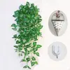 Trepadeiras artificiais com folhas de plástico, adequadas para pendurar na parede interna, plantas pendentes e cestos suspensos.