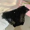 Venda Direta de Fábrica Bestseller Transfronteiriço Estilo Desejo Puro Renda Tela Roupa Íntima Feminina Sexy Laço Virilha Calcinha Triângulo
