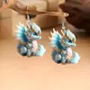 Moda Transfronteriza Pendientes con Forma de Dragón para Mujer Set de 2 Piezas Divertidos Pendientes Acrílicos Planos 2D Accesorios de Animales Regalo