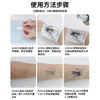 Adesivos de tatuagem com pequenos padrões de arte herbal em estilo medieval para homens e mulheres, tatuagens modernas e sofisticadas, à prova d'água, resistentes ao suor e de longa duração.