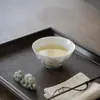 Tazas Maestras Azules y Blancas de Pared Delgada Hechas a Mano de las Dinastías Tang y Song, Juego de Té Gongfu Cerámica Pintada a Mano Tazas de Té para el Hogar, Luo Shen Xiangfei