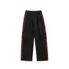 Calça Casual Larga com Três Listras Tendência Americana Masculina 2026 Primavera/Outono Novo Adolescente Estudante Solta Longa
