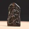 Bodhisattva Qi Nan Madera de Águila Preciosa Medicinal Amuleto de Buda Buda Maitreya Tallado a Mano Dios de la Riqueza