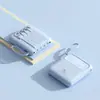Power Bank Portátil Mini Integrado con Cable para Venta al por Mayor 20000mAh Pequeño Portátil Fuente de Alimentación Móvil Regalos para Empresas Imprimir LOGOTIPO