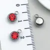 Accesorios para Joyería DIY de Piedra Satélite Incrustada de Diamantes de Acero Inoxidable, Exclusivamente para Ventas Transfronterizas, Pulseras, Collares y Colgantes Coloridos de Piedras de Nacimiento