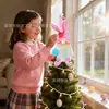 2026 Conejo de Pascua de Peluche Transfronterizo Muñeco Gnomo Estrella para la Punta del Árbol Muñeco Lindo de Pie Adorno de Decoración de Ambiente