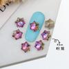 Manicura de Año Nuevo de Celebridad de Internet Diamante Copo de Nieve de Alta Calidad Punta de Diamante Forma Especial Diamante Estéreo Versátil Lujo Accesible Accesorios de Uñas de Cristal