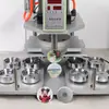 Máquina Neumática de Doble Flash Pp800 de 75 Bares Tipo Rotatorio Molde de Imán para Nevera Cuatro en Uno Máquina de Pines Operada con Pie