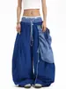 Directamente del fabricante: Pantalones Casuales a Cuadros con Solapa Estilo High Street Americano para Hombre, Nuevo Estilo de Verano, Corte Holgado, Doble Cintura, Dobladillo Curvo, Estilo Ins